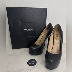 Saint Laurent Tribtoo 105 platform pumps. Size 37.